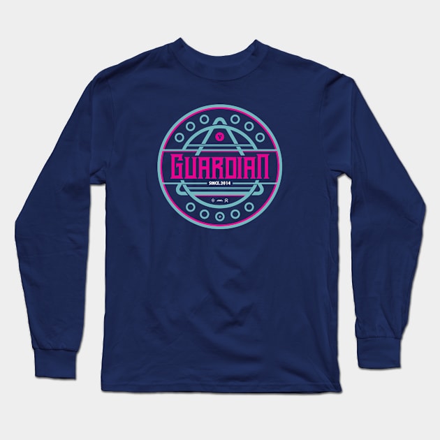 Guardian Synthwave Edition Long Sleeve T-Shirt by BadBox